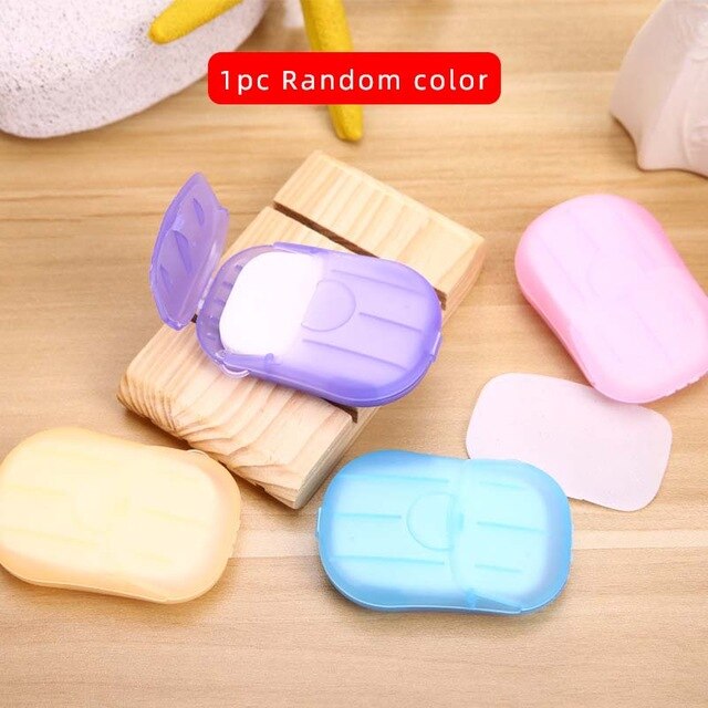 Cute 50 sheets Soap paper Portable Travel Accessories