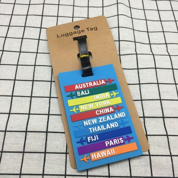 New Worldwide City Name PVC Luggage Tag